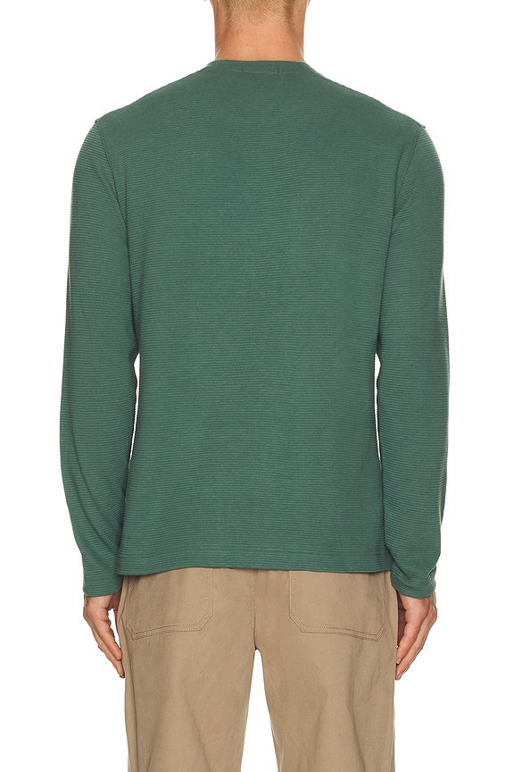 view 2 of 5 Delroy Long Sleeve Tee in Dark Feldspar Green