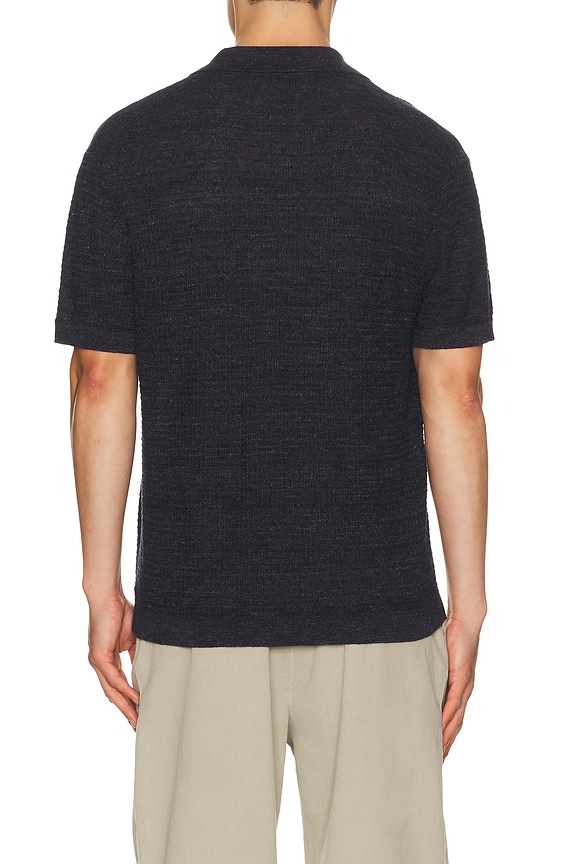 view 2 of 4 Brenan Pacific Linen Polo in New Baltic