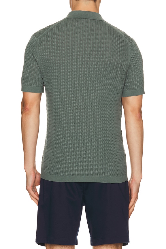 view 2 of 4 Tactile Cotton Polo in Light Pine Grove