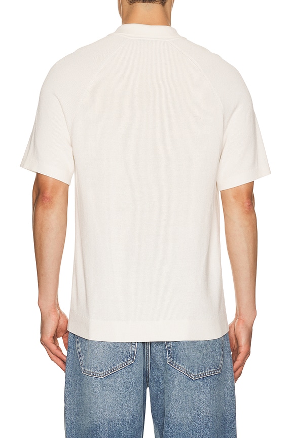 view 2 of 4 Short Sleeve Zip Polo in Winter Ivory