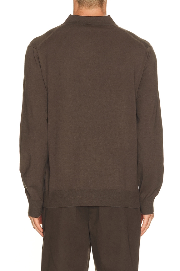 view 2 of 4 Goris Polo Long Sleeve in Classic Brown