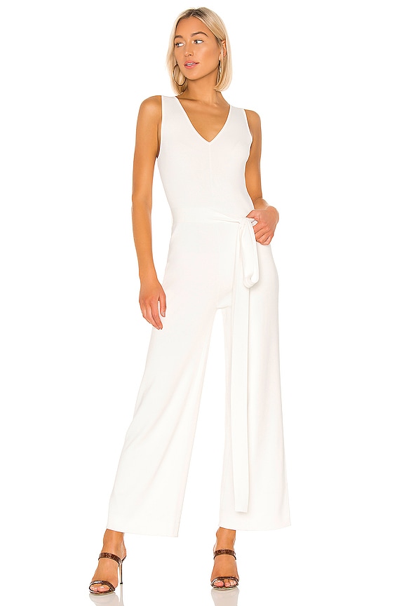 view 1 of 3 Knit Jumpsuit in White