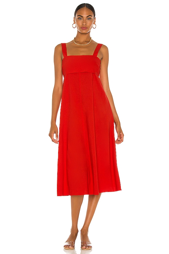 view 2 of 3 Tie Back Dress in Scarlet