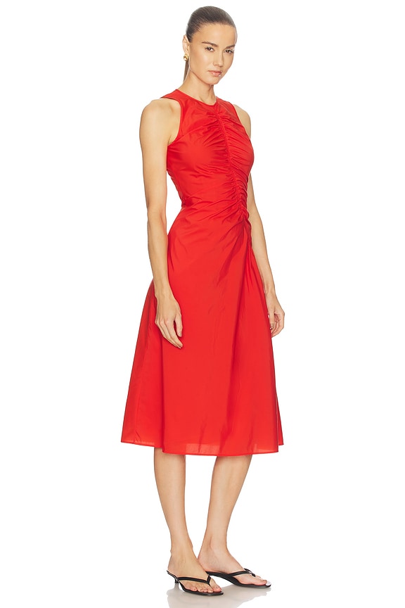 view 2 of 3 VESTIDO TIRANTES FRUNCIDO in Poppy