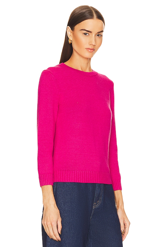 view 2 of 4 Shrunken Crew Sweater in Carnation