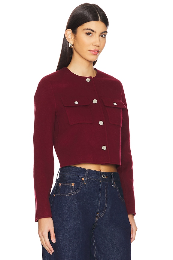 view 2 of 4 Pocket Cardigan in Cordovan