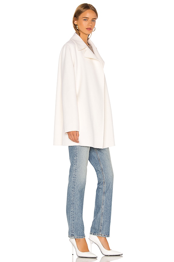 view 2 of 3 Overlay Coat in Ivory