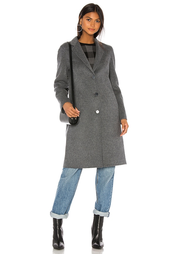 view 2 of 4 MANTEAU in Dark Grey Melange