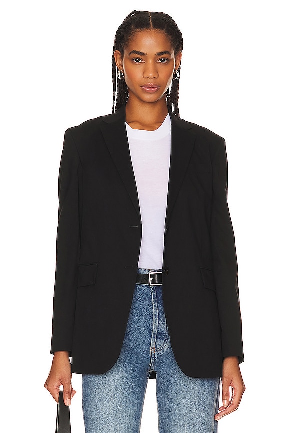 view 1 of 5 Rolled Sleeve Blazer in Black