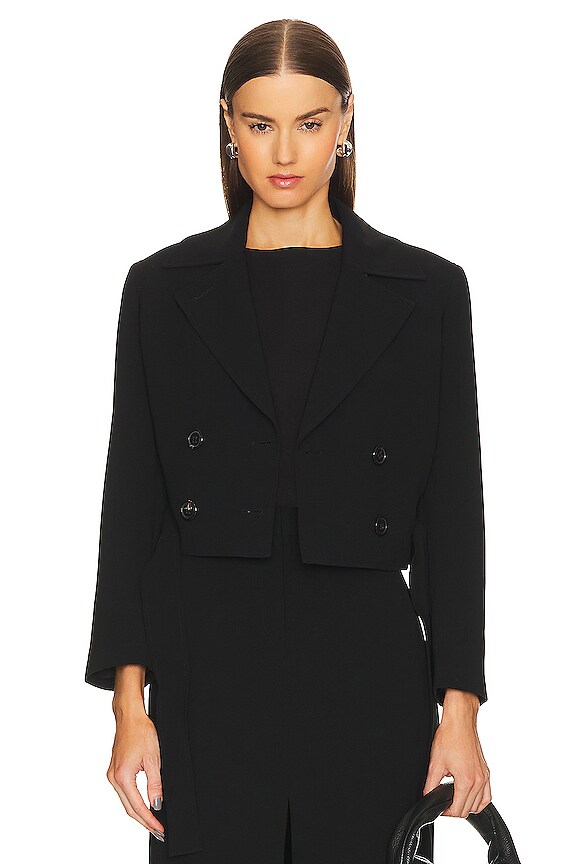 view 2 of 5 Cropped Trench in Black