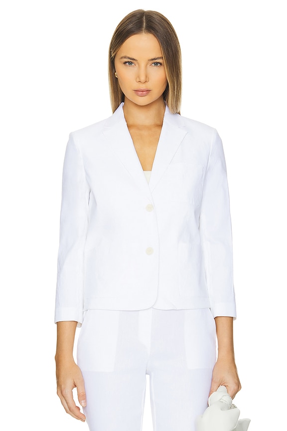 view 2 of 5 БЛЕЙЗЕР SHRUNKEN in White