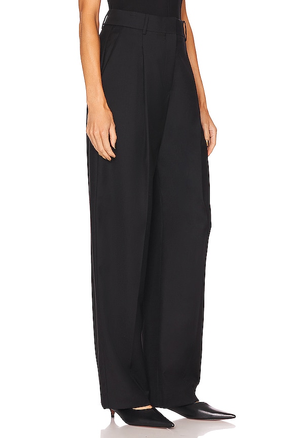 view 2 of 4 Pleat Trouser in Black