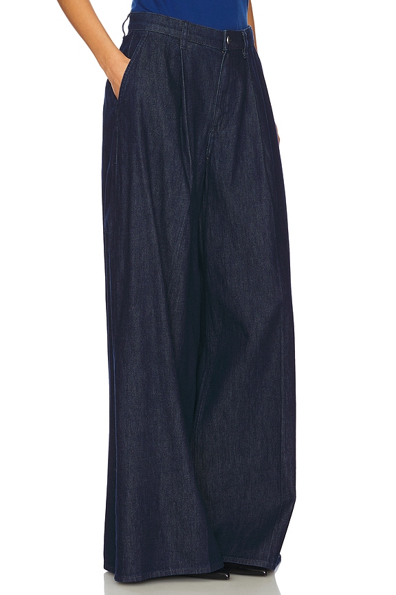 view 2 of 6 Pleated Wide Leg Pant in Indigo