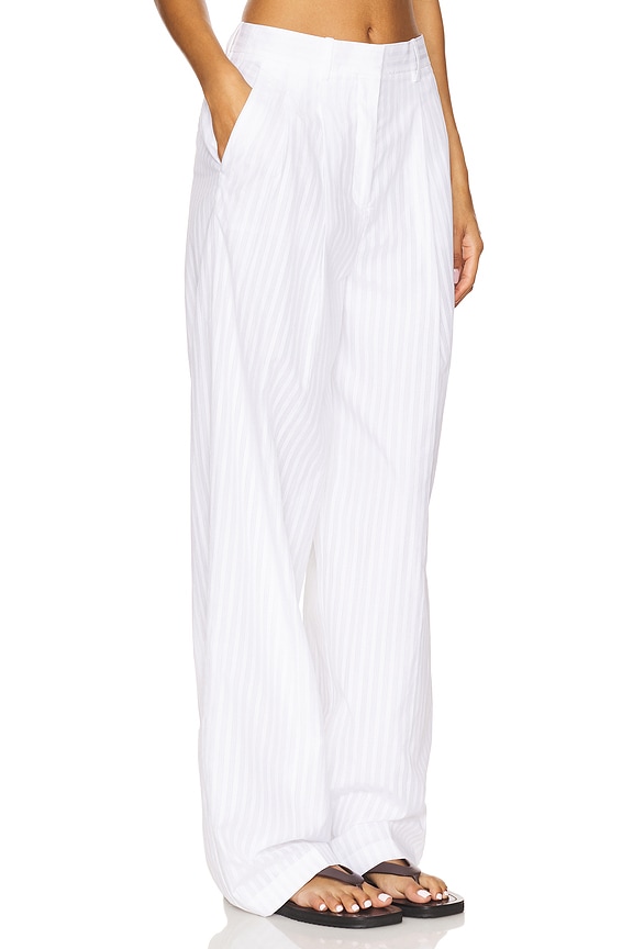 view 2 of 6 Pleat Pant in White