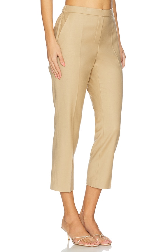 view 2 of 6 PANTALON CROPPED in New Camel
