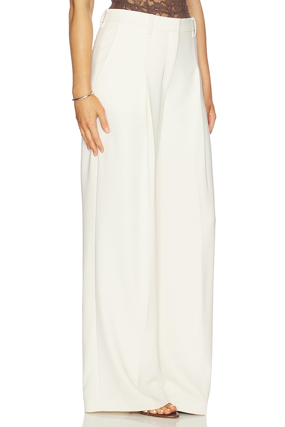 view 2 of 6 Oversize Wide Pleated Trouser in Rice