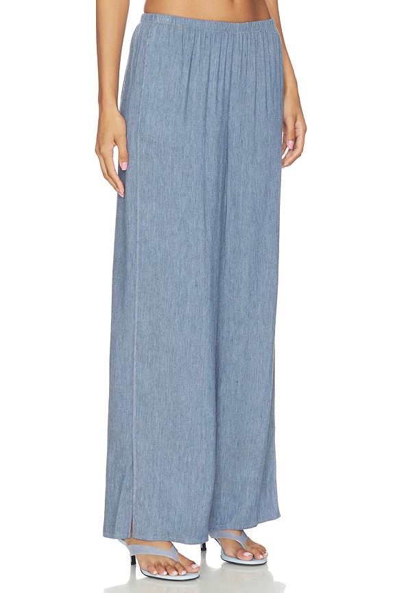 view 2 of 6 Denim Slit Pant in Light Denim