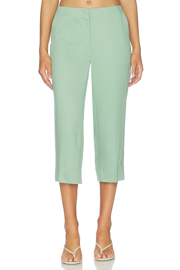 view 1 of 6 PANTALONES CAPRI in Delicate Green