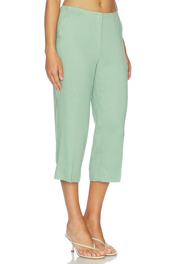 view 2 of 6 PANTALONES CAPRI in Delicate Green
