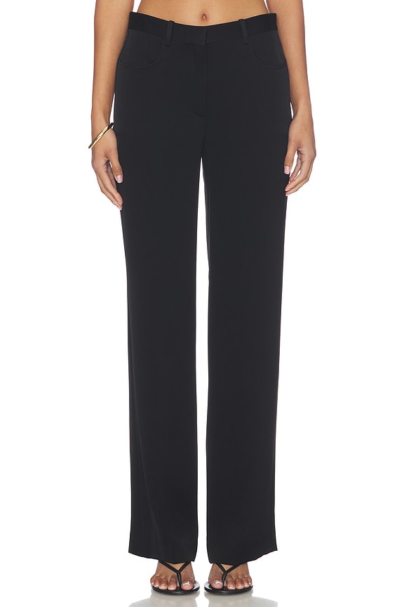 view 1 of 6 Straight Slim Pants in Black