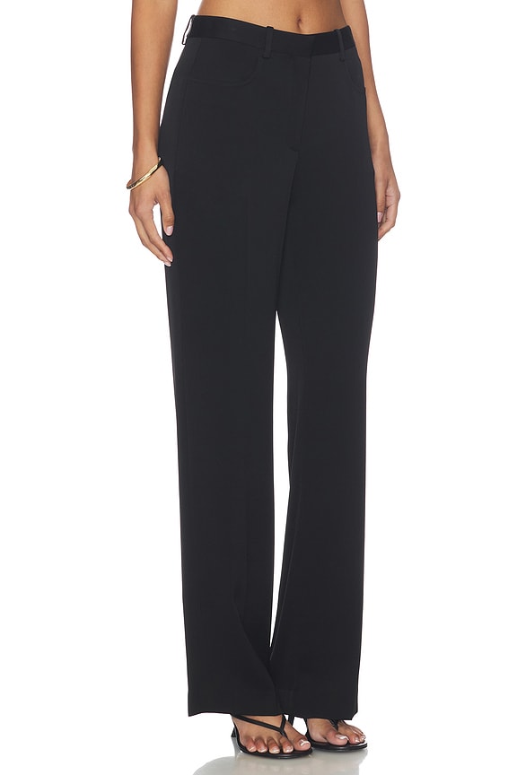 view 2 of 6 Straight Slim Pants in Black