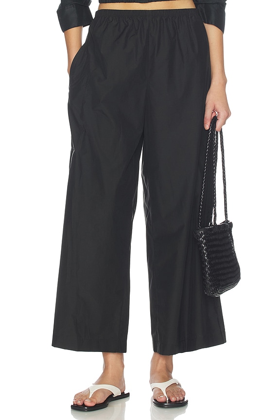 view 1 of 6 Fluid Cropped Pants in Black