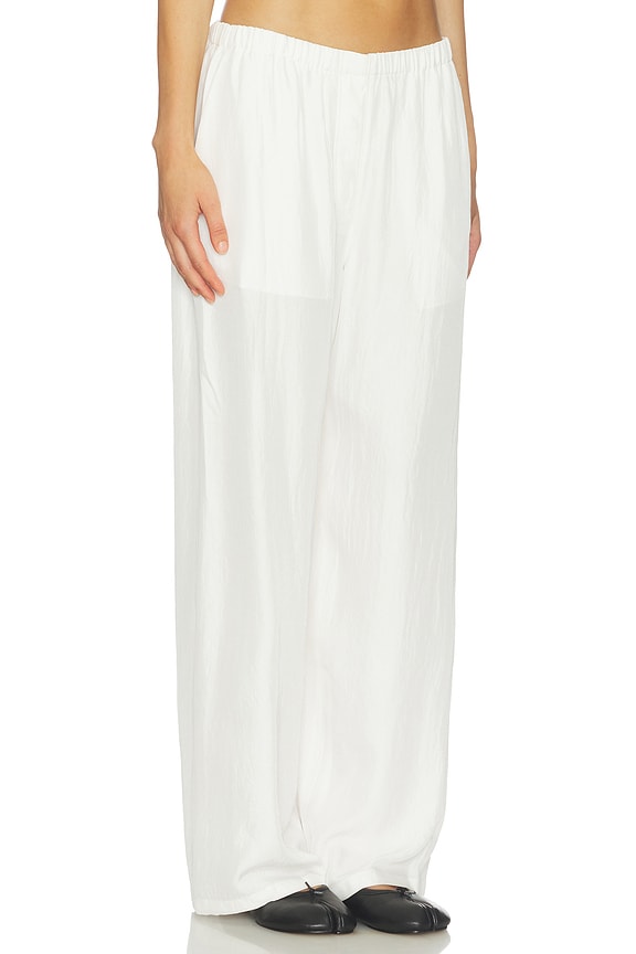 view 2 of 6 Flowy Pants in White