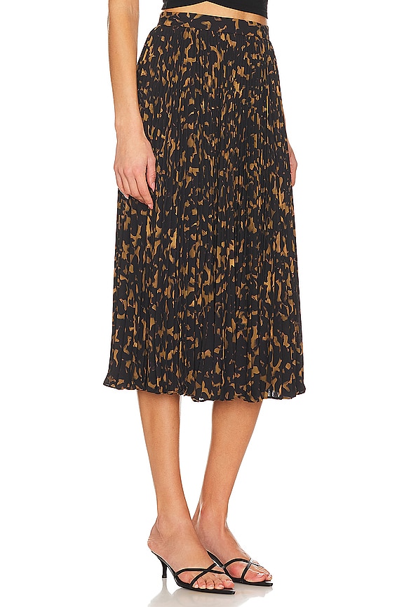 view 2 of 4 Sunburst Midi Skirt in Dark Brown Multi