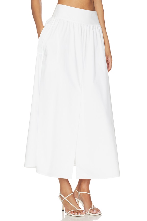 view 2 of 6 Front Vent Volume Skirt in White