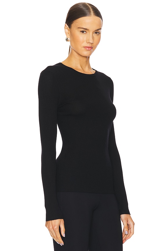 view 2 of 4 Long Sleeve Tee in Black