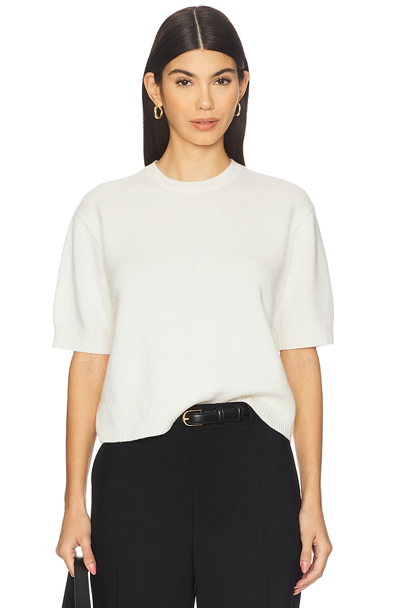 view 1 of 4 CAMISETA RECORTADA in Ivory