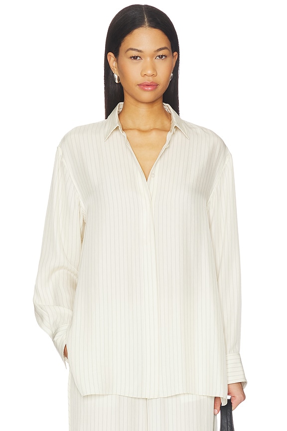 view 2 of 6 Hi Low Flou Shirt in Rice Multi