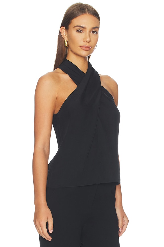 view 2 of 4 Halter Top in Black