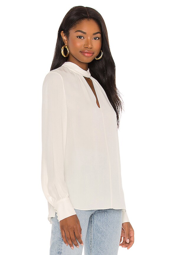 view 2 of 4 Neck Band Blouse in Ivory