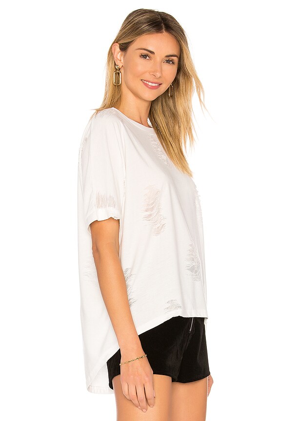 view 2 of 4 CHEMISE DISTRESSED in White