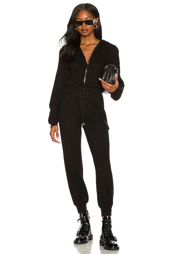 view 1 of 4 Hoodie Jumpsuit in Jet Black