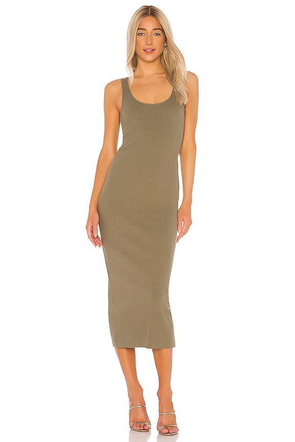 view 2 of 5 Vital Rib Utilitarian Tank Dress in Utility