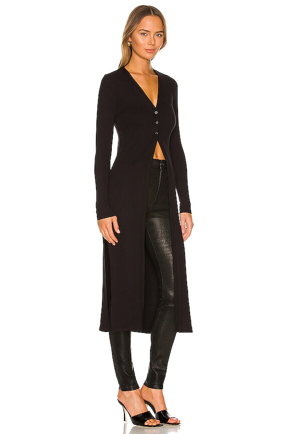 view 2 of 3 Long Sleeve Duster in Black