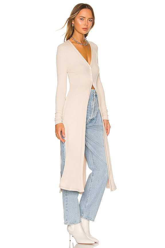 view 2 of 3 Long Sleeve Duster in Limestone