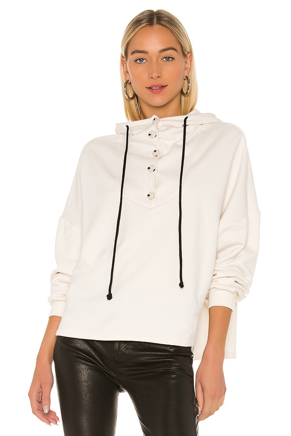 view 2 of 5 Contra Terry Button Hoodie in Dove