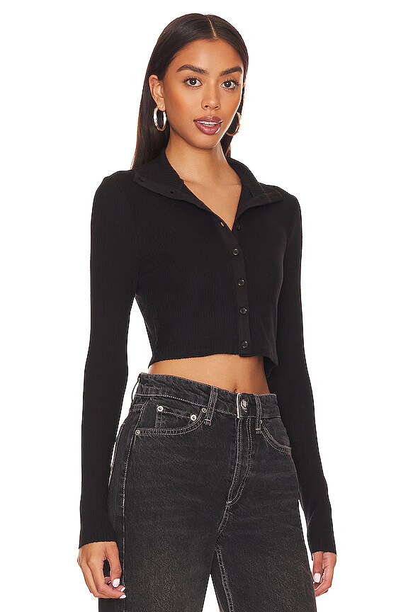 view 2 of 4 Crop Top in Black