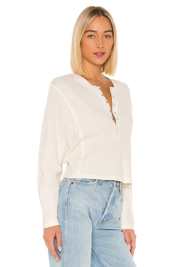 view 2 of 5 Stark Waffle Knit Seemed Henley in Dove