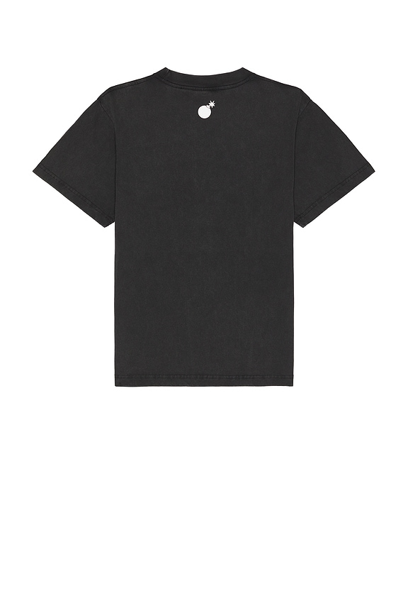 view 2 of 3 T-SHIRT SKULL MOUNTAIN in Washed Black