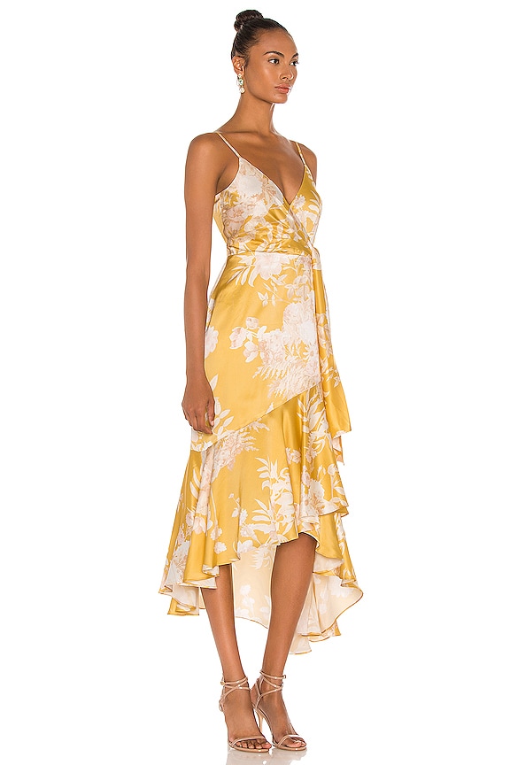 view 2 of 4 Sarita Wrap Dress in Sonet Print Golden