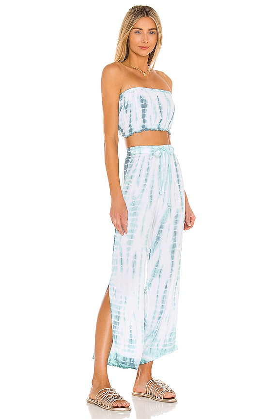 view 2 of 3 Heatwave Pant Set in Leo Aqua & Stone