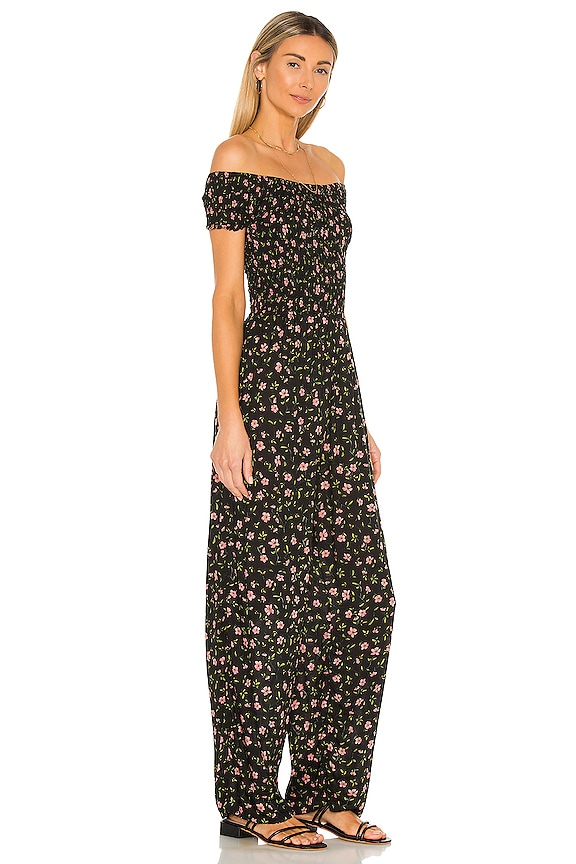 view 2 of 3 Bee Jumpsuit in Botanical Black