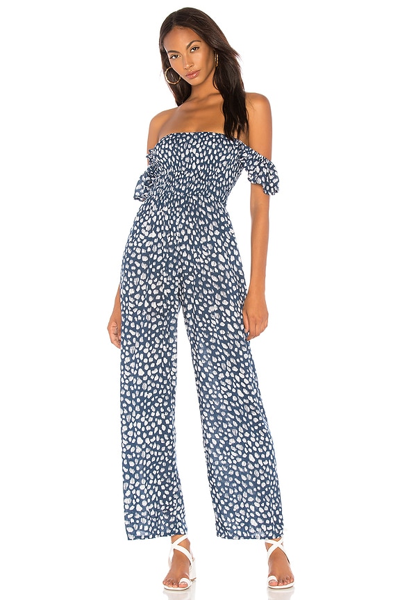 Tiare Hawaii Jade Jumpsuit in Frost Navy | REVOLVE