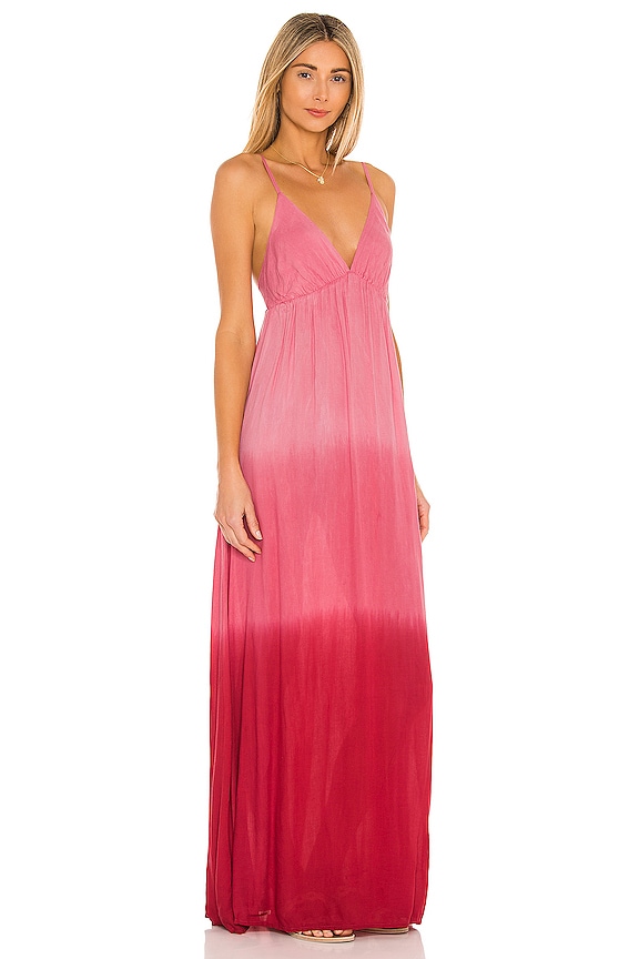 view 2 of 3 Gracie Maxi Dress in Pink & Ruby Gradasi
