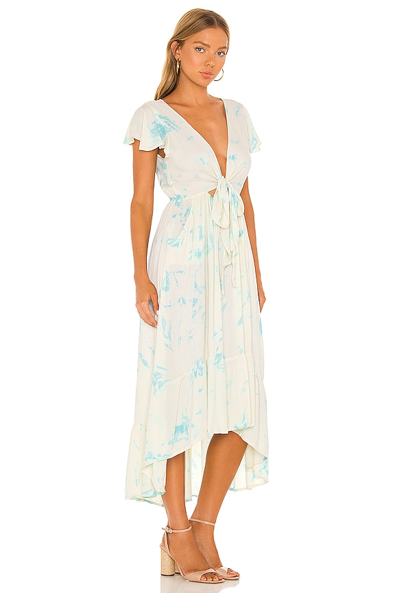 view 2 of 3 ROBE MAXI BLAKE in Turquoise Smoke