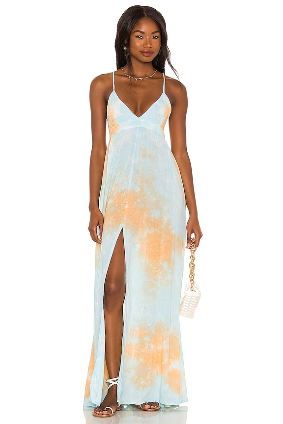 view 2 of 4 ROBE MAXI DAY DREAM in Teal Gold Sunburst